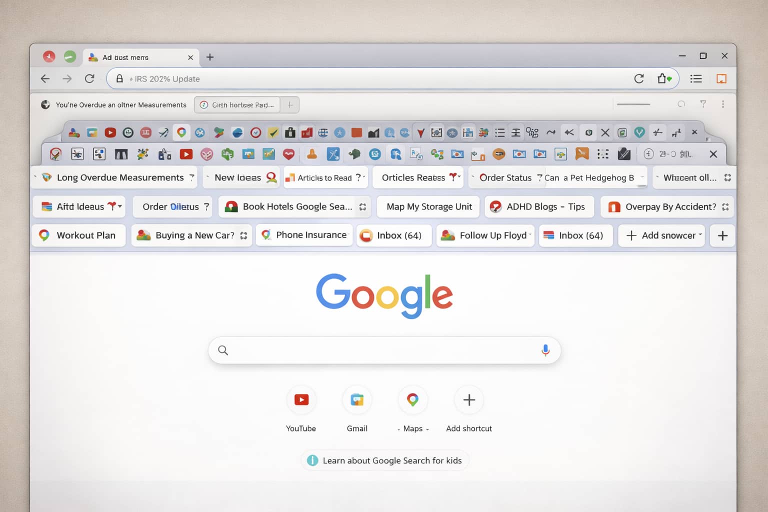 An illustration or screenshot-style image suggesting many open browser tabs.