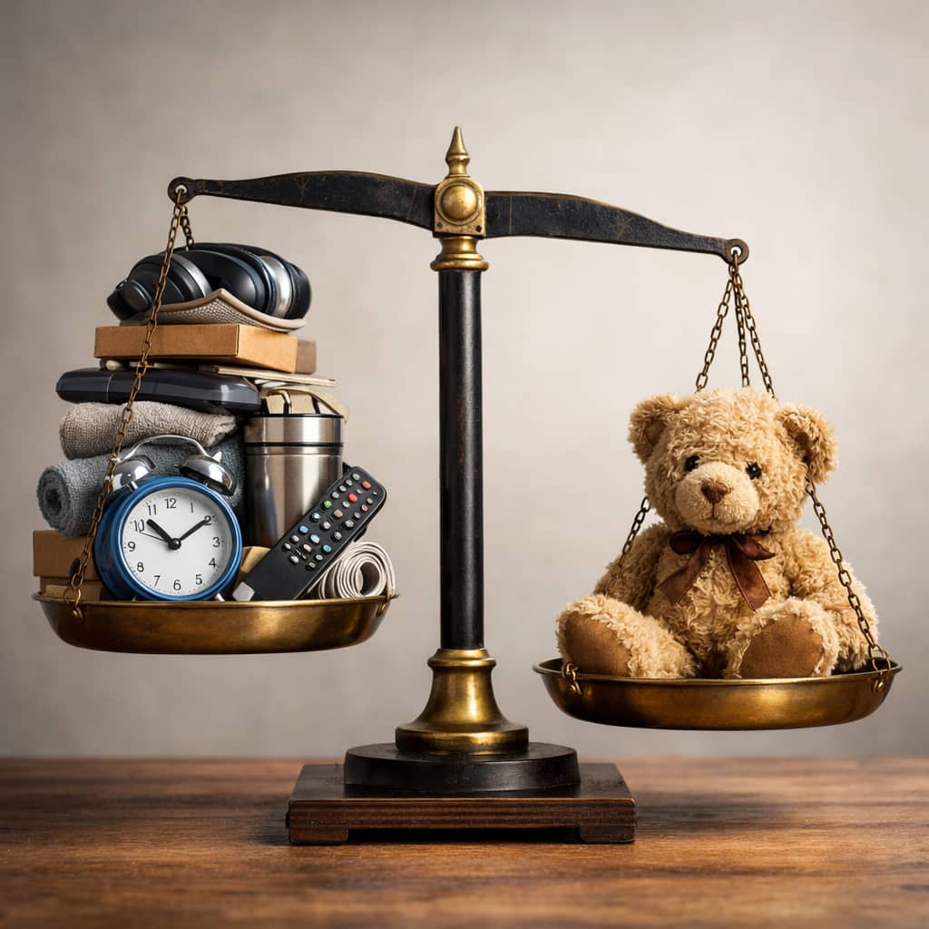 Neutral household items (assorted small clutter)