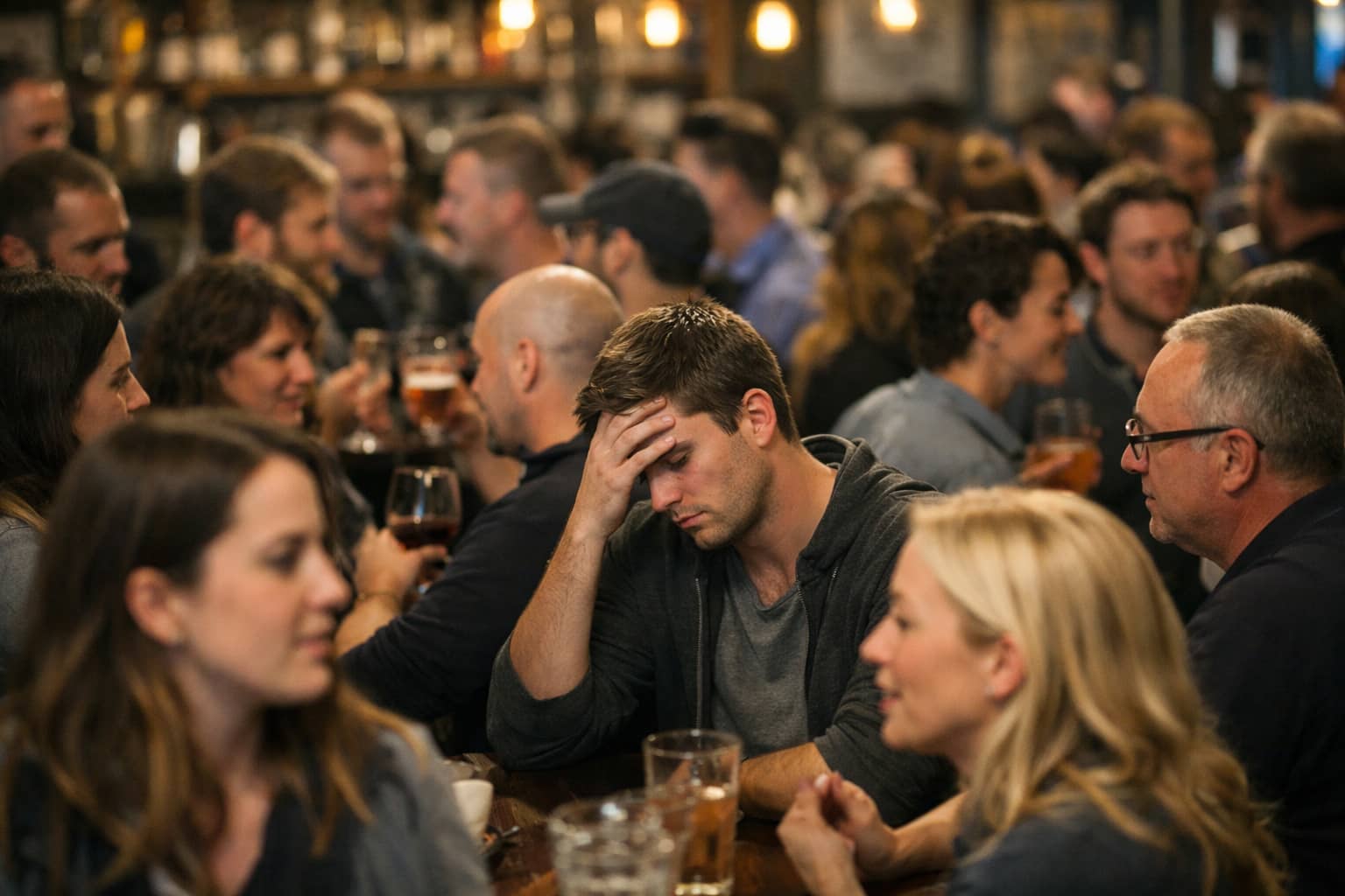 A visually busy, cluttered room illustrating overstimulation